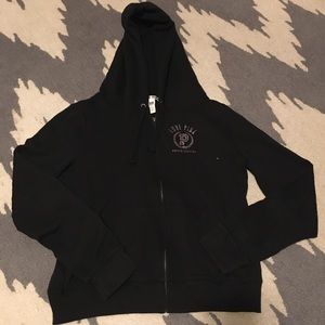 PINK Victoria’s Secret Black Full Zip Sweatshirt